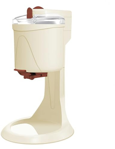 Máquina para hacer helados, 1 l, máquina eléctrica para sorbetes para mezclar, batidos, sorbetes, sorbete, cono, trompeta, perfecta para fiestas infantiles de verano, fiestas de cumpleaños y bricolaje