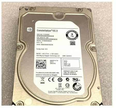 Disco rigido da 3 TB per server SATA 7200 RWV72 3T 0RWV72 ST3000NM0033