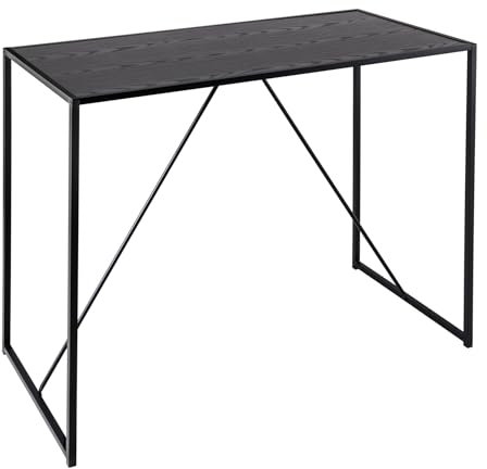 riess-ambiente.de Minimalistischer Bartisch Slim LINE 120cm schwarz Stehtisch Tresen, Esstisch für Dein Esszimmer, Hausbar