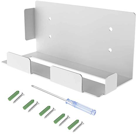 Pcivzxam Game Console Wall Mount Fixing Stand Ventilation Hole Design Space Saving for with Screw and Screw Tool