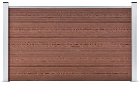 LLEZKBR Hardware-Artikel- Gartenzaun WPC 180x105cm braun