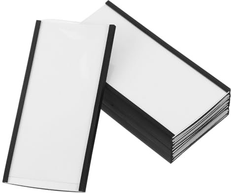 Generisch 10 Sätze Magnetische Tags Magnetische Etikettenhalter Magnetische Etikettenstreifen Schilderhalter Preiskartenhalter Preisschild Magnetclip Magnetischer Preisschildhalter