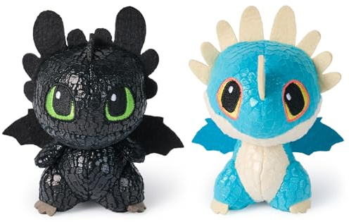DreamWorks How to Train Your Dragon Toothless & Deadly Nadder 3” Plush Toys