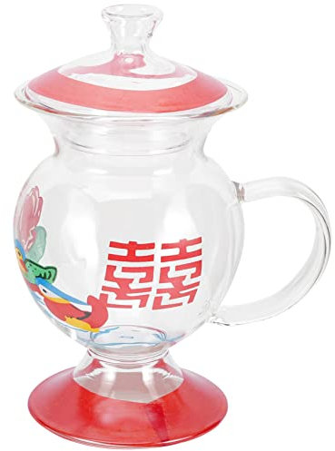 Cabilock Taza De Agua De Broma Taza De Vidrio Con Tapa Estilo Vintage Novedosa Para Té Café Decorativa Y Funcional.
