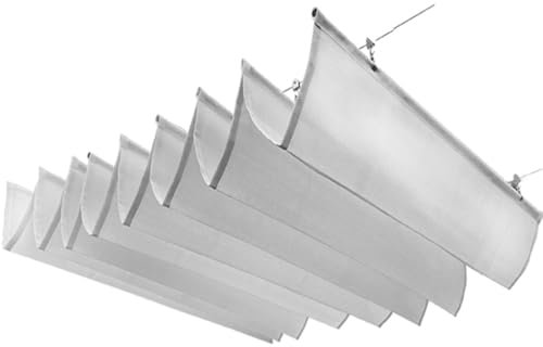 ZXHKZDX Giardino Vela Parasole A Onda Retrattile Scorrevole,Copertura Pergola A Baldacchino, Tenda Ombra con Ferramenta Patio Esterno Personalizzabile