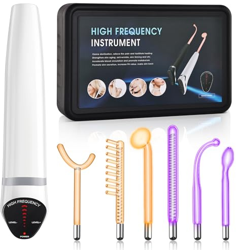 iklestar - Kit per capelli ad alta frequenza con tubi al neon Argon, dispositivo professionale per la cura della pelle