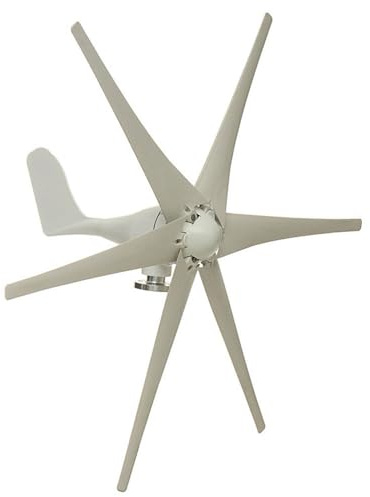 Generatore di turbina eolica da 300 W, kit mulino a vento da 12 V/24 V con 6 pale, ideale per casa, campeggio, barche, terrazze e cabine, regolatore efficiente dell'energia eolica
