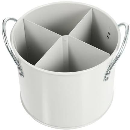 POPETPOP Cubo de Almacenamiento para Utensilios de Cocina Tarro Cilíndrico Multifuncional Ecológico Organizador Compacto para Cubiertos como Tenedores Cucharas y Palillos