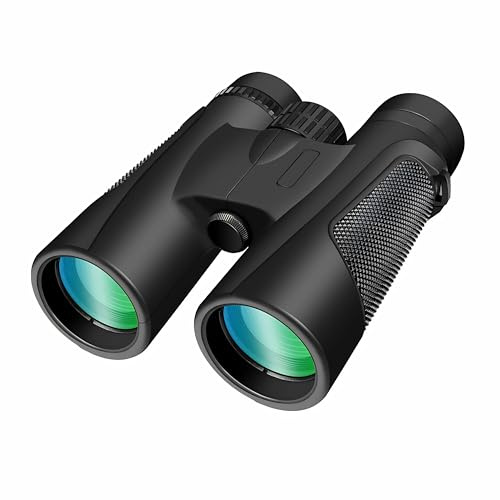 25X60 Prismaticos para Adultos Prismáticos Profesionales Largo Alcance Prismaticos Pequeños y Potentes con Prismas BAK4 y Lentes FMC Binoculares Observación de Aves Viajar (Black)
