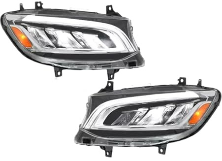 Faro Delantero Compatible Con Benz Para Sprinter W907 2019 2020 2021 2022 2023 Faros Delanteros Con Proyector Luz Diurna. Versión Para EE. UU.