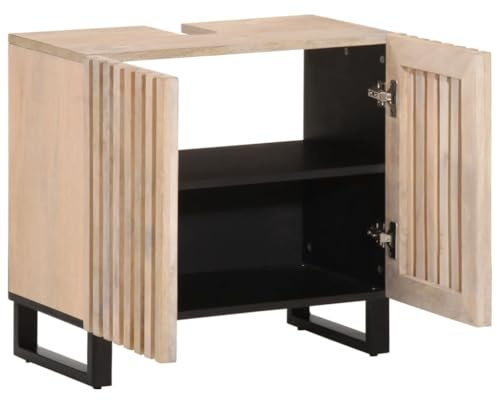 Generico Mobile Lavabo da Bagno 62x34x58cm in Legno Massello di Mango,Set di mobili per Bagno,377532