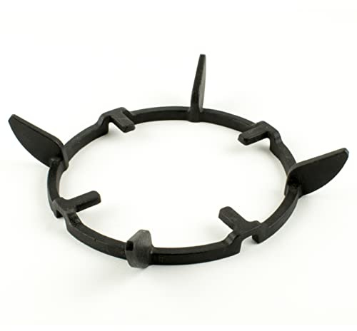 NJ The right choice Cast Iron Wok Support Ring Pan Stand Holder for Gas Hobs with Nonstick Coating