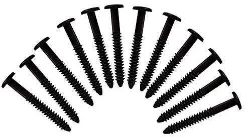 Exterior Solutions Vinyl Shutter Fastener Spike Loks for Installing Decorative Exterior Vinyl Shutters (Black)