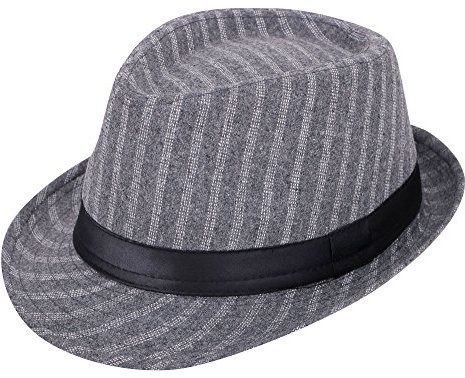 Simplicity Herren Damen Manhattan Structured Gangster Trilby Fedora Hat - - Einheitsgröße