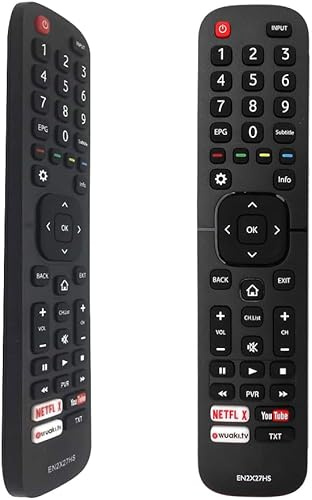 FOXRMT Reemplazo Mando Hisense Smart TV EN2X27HS para Mando Hisense TV - No Requiere Configuracin