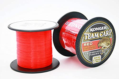 Konger Angelschnur Karpfenschnur Team CARP RED schnell sinkende 1000m 0,30-0,40mm Feederschnur (0,30mm)