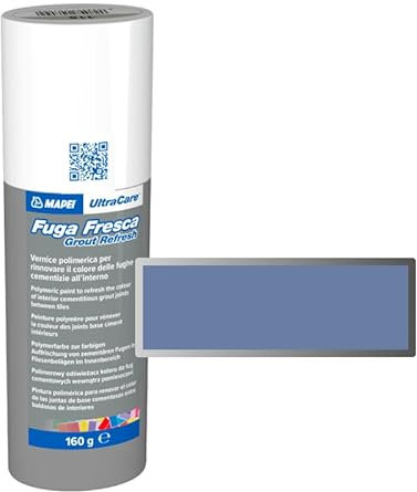Mapei Ultracare FUGA FRESCA 172 AZUL ESPACIO pintura polimérica para renovar el color de las juntas de cemento Botella 160 gr.