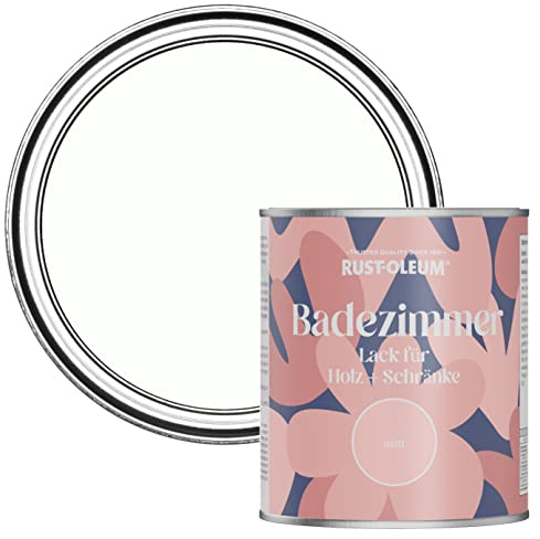 Rust-Oleum White Moisture Resistant Bathroom Wood and Cabinet Paint in Matt Finish - CHALK WHITE 750ML