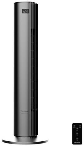 Cecotec Turmventilatoren mit Fernbedienung EnergySilence 790 Skyline Smart. 45W, 76,5cm hoch, 70º Oszillation, Taktiler LED -Bildschirm, 12 Stunden-Timer, 3 Geschwindigkeiten und 3 Modi