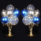 AUAUY 2pz Supporto per Palloncini da Tavolo, Riutilizzabile Supporto per Palloncino, Bastoncini per Palloncini Kit con 16 Palloncini e 2 Luci, per Feste di Compleanno e Decorazioni di Nozze