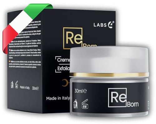 [POTENTE] Crema Viso NOTTE Acido ialuronico con Retinolo | Crema Antirughe Donna e Uomo Rassodante per Rughe Macchie Scure e Crema Contorno Occhi Antietà e Antimacchia | Crema Notte Esfoliante