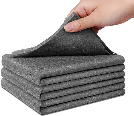 Vicloon Paño de Limpieza Mágico, 3 Piezas Paño de Limpieza de Microfibra, 50cm*40cm Limpieza Mágico Grueso, Microfiber Towels, Trapos de Limpieza para Cocina, Vidrio, Ventana, Coche