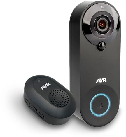 Mirilla Digital WiFi Outdoor AYR 761. Protege TU Puerta. Sensor de Movimiento, Infrarrojos y visión Nocturna. Pruébame con Alexa y Google Home.