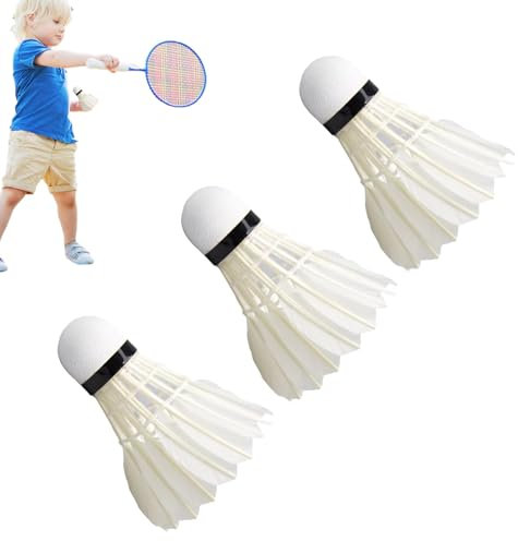 TARAKO Led Federball - Stabile Badminton-Federbälle mit Beleuchtung,Elastisches Badminton für Outdoor-Indoor-Courts, Hinterhöfe, Familienspielabende, Glow Badminton