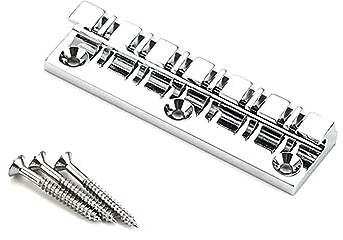 Loufy Metal Guitar Bridge Fixed Harp Bridge String Strings Bridge 12 Strings For Electric Guitar Accessories