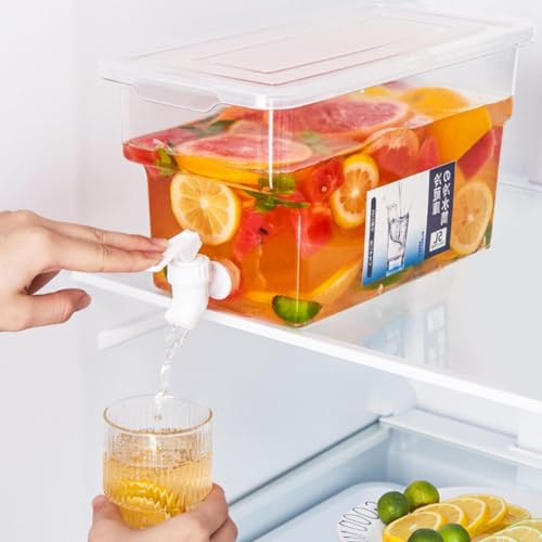 DASHIELL Dispensador De Bebidas Grifo - 5L Dispensador De Agua para Frigorífico con Grifo, Modern Multicolor