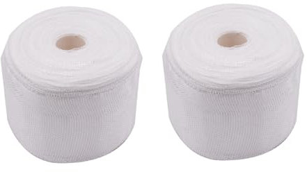 Fiberglass Cloth Roll Non Adhesive Woven Fiberglass Cloth Strip Fiberglass Insulation Tape Plain Weave Fiberglass Cloth Tape for Reinforced Repair Winding, Seams, Boat, Molding (2 in x 99 FT)