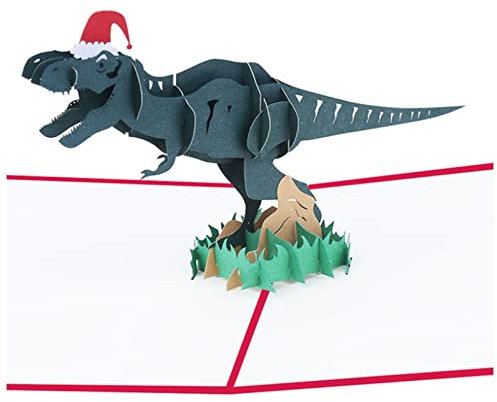 Grußkarte Alles Gute zum Geburtstag 3D Grußkarte Geschenkkarte Laserschnitt Dinosaurier Party Einladung Postkarte mit Umschlag Dusche Geschenk Grußkarte hochzeit (Size : H1-008)