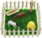 Vaguelly 1 Set Puppenhaus Rennbahn Rollenspiel Pferdestall Ausstellungsmodell Pferdestall Barrierefreier Spielzeug Pferdestall Mini Stall Spielset Mini Landschaftsgestüt Spielzeug