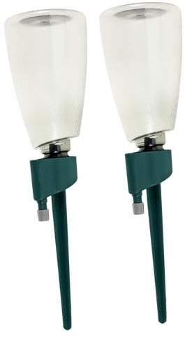 ORFOFE Dispositivo Automatico Set da 2 per Irrigazione Piante da Interno in Plastica Verde Goccia Regolabile e Antigoccia per Annaffiatura Facile e Precisa