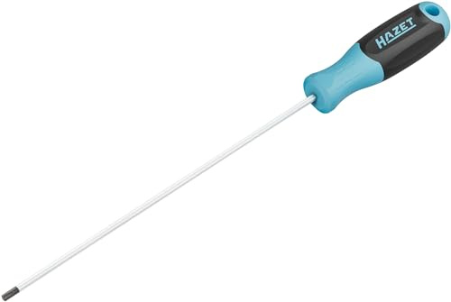 HAZET Schraubendreher 811LG-T25, Innen TORX Profil, SW T25, Rundklinge | Abtrieb Innen TORX Profil, Klinge mattverchromt, Spitze brüniert, TORX 4.43 mm, Länge l1 250 mm, Länge l2 345 mm, 98 g