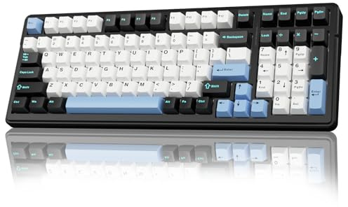 AULA F99 Wireless Mechanical Keyboard,Tri-Mode BT5.0/2.4GHz/USB-C Hot Swappable Custom Keyboard,Pre-lubed Linear Switches,RGB Backlit Gaming Keyboards for PC/Tablet/Xbox/PS4/PS5
