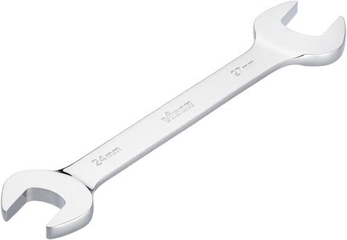 Vigor doppia chiave aperta, profilo esagonale esterno V7730-24X27, larghezza chiave 24 x 27 mm, cromata e lucidata, adatta a tutti i collegamenti a vite, lunghezza 262 mm'.