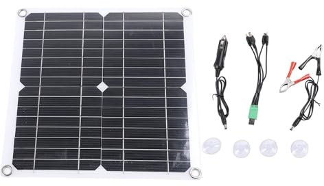 Caricabatterie a Pannello Solare, Caricatore di Mantenimento per Batteria Solare Caricabatteria Ad Energia Solare per Rimorchio per, Barca, Autoveicoli per Auto