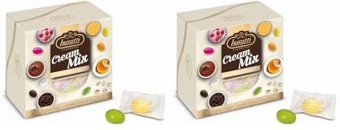 Buratti Confetti Tenerezze Vassoio Cream Mix - 0.50 kg (Confezione da 2)