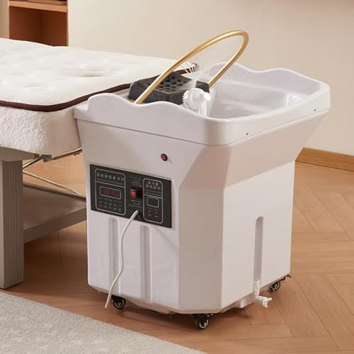 Lavello per Attrezzature Commerciali Giapponesi con Serbatoio d'Acqua da 60 Litri, Acqua per Attrezzature, LED, migliora l'esperienza di Lavaggio della Testa
