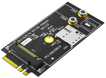 Key A+E Interfacce Alla Chiave B Scheda Adattatore Scheda Scheda Con Supporto Per Modulo Modulo Modulo LTE WWAN Sostituire L'Adattatore di Estensione Desktop