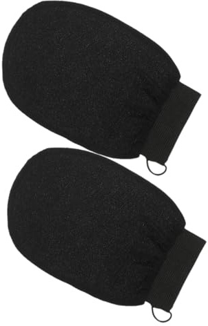 DRESSOOS 2 Stück Peeling handschuhe Künstlicher Seide Wiederverwendbare Duschhandschuhe zur Sanften Körperpeeling und Abgestorbene Haut Entfernung Leichtes Praktisches Bad Accessoire für