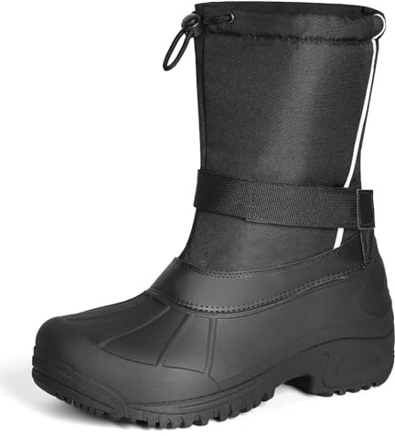 Furuian Insulated Snow Boots for Men Waterproof Winter Boots for Men Outdoor Non Slip Hiking Snow Duck Boot Mens Winter Duck Boot with an Insulated Inner Liner
