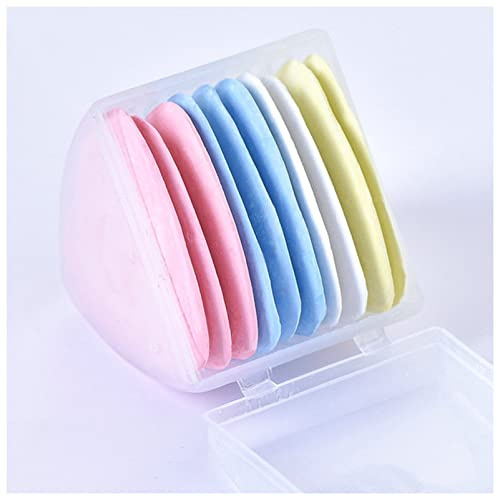 SHUOCONG 10pcs Colorful Erasable Fabric Tailors Chalk Pattern DIY Sewing Tool Needlework Accessories Quilting(Color)