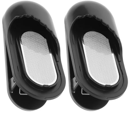 Gadpiparty Präziser Kohle und Zeichenstiftspitzer 2 Stück 9,5x4x3,5cm Leichtes Manuelles Schleifgerät aus Abs Edelstahl für Künstler Schüler Skizzenzeichnung