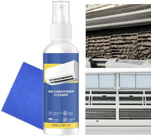 Pulitore Aria Condizionata | 100ml Spray Pulizia Rimozione Polvere HVAC | Pulitore Antimacchia per Condizionatori,Casa, Appartamento, Ufficio, Soggiorno, Camera da, Hotel