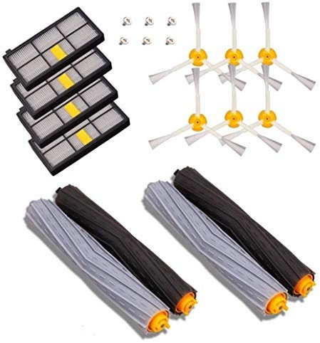 MTKD® Kit Ersatzteile Kompatibel mit iRobot Roomba Serie 800 und 900-14 Teile Zubehör-Kit (Bürsten seitlichen Cerda, Filter, Bürste) für Staubsauger Roboter.