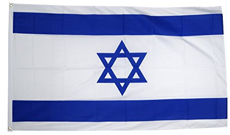 Flaggenfritze Fahne/Flagge Israel - 150 x 250 cm + gratis Sticker, XXL-Fahne