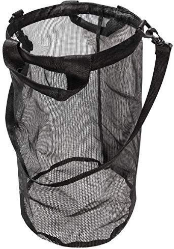 Windhager Erntetasche für Obst und Gemüse, Gartentasche, Hilfe zum Obst sammeln, Erntesack, Ø 26cm x 45cm, 06246, Schwarz