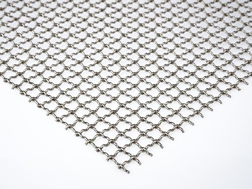 Edelstahl roh Wellengitter 10 x 10 mm Maschenweite Edelstahl 2 mm Drahtstärke Gitter Drahtgitter Wellgitter Zuschnitt nach Maß (500 mm x 400 mm)